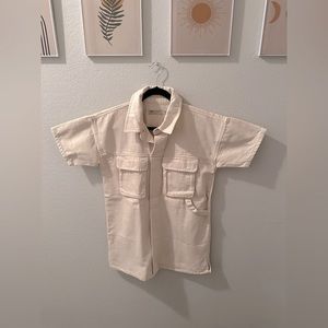 Cream Asos denim Dress